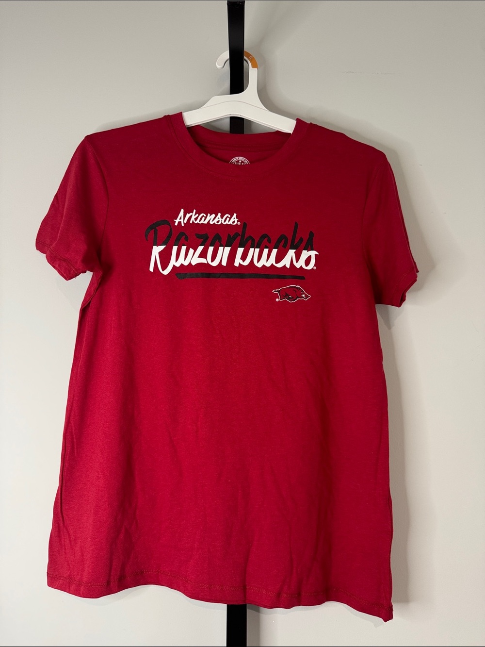 Rivalry Threads Women's Red Arkansas Razorbacks Tee Small S (4/6) New NWT
